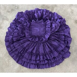 VINTAGE Martha's Miniatures We're Fussy Full Circle Purple Pageant Dress Sz 5